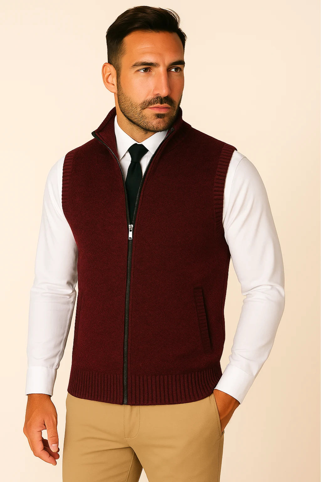 Cardigan Uomo con Zip | Maglione in Maglia Morbida & Comodo per Tutti i Giorni | Matteo