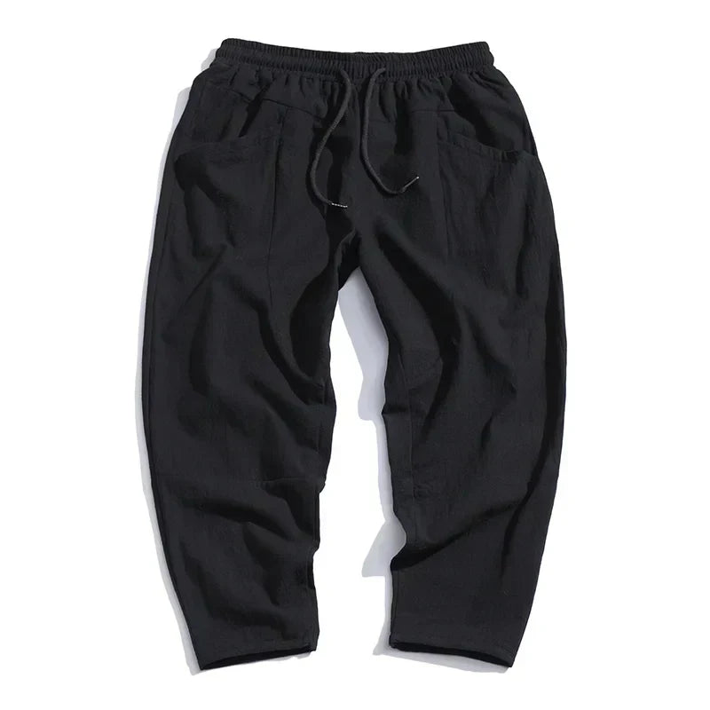 Pantaloni di Lino Cropped da Uomo | Leggeri & Traspiranti | Matteo