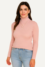 Maglione Dolcevita Donna a Coste | Slim Fit Classico ed Elegante