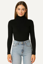 Maglione Dolcevita Donna a Coste | Slim Fit Classico ed Elegante