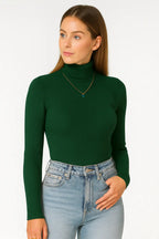 Maglione Dolcevita Donna a Coste | Slim Fit Classico ed Elegante