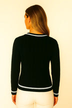 Maglione a V Donna | Morbido Maglione Autunnale Elegante | Elise