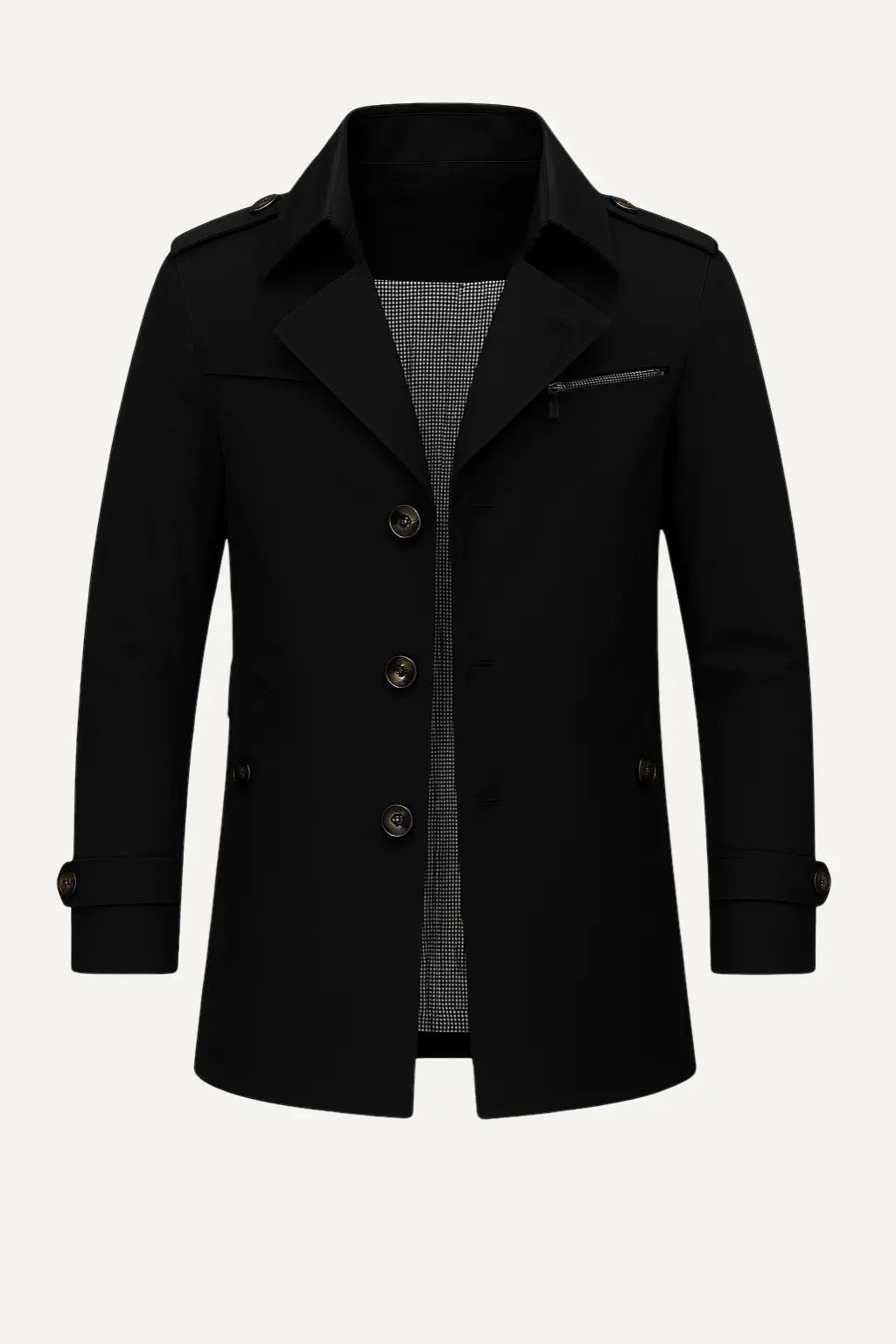 Trench Uomo Elegante | Cappotto Lungo Classico & Moderno | Alessandro