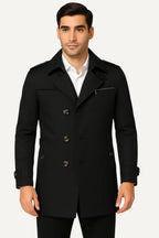 Trench Uomo Elegante | Cappotto Lungo Classico & Moderno | Alessandro