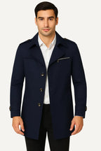 Trench Uomo Elegante | Cappotto Lungo Classico & Moderno | Alessandro