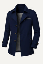 Trench Uomo Elegante | Cappotto Lungo Classico & Moderno | Alessandro