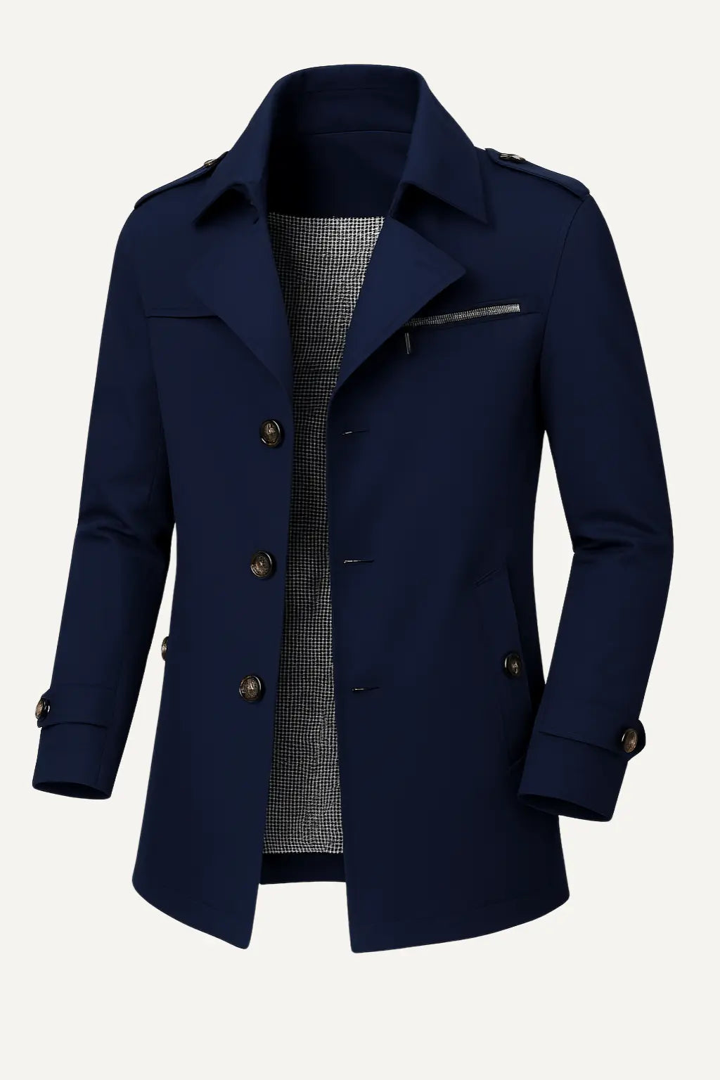Trench Uomo Elegante | Cappotto Lungo Classico & Moderno | Alessandro