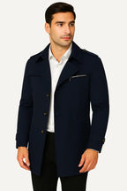 Trench Uomo Elegante | Cappotto Lungo Classico & Moderno | Alessandro