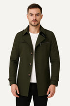 Trench Uomo Elegante | Cappotto Lungo Classico & Moderno | Alessandro