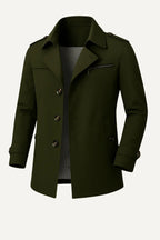 Trench Uomo Elegante | Cappotto Lungo Classico & Moderno | Alessandro
