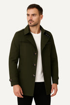 Trench Uomo Elegante | Cappotto Lungo Classico & Moderno | Alessandro