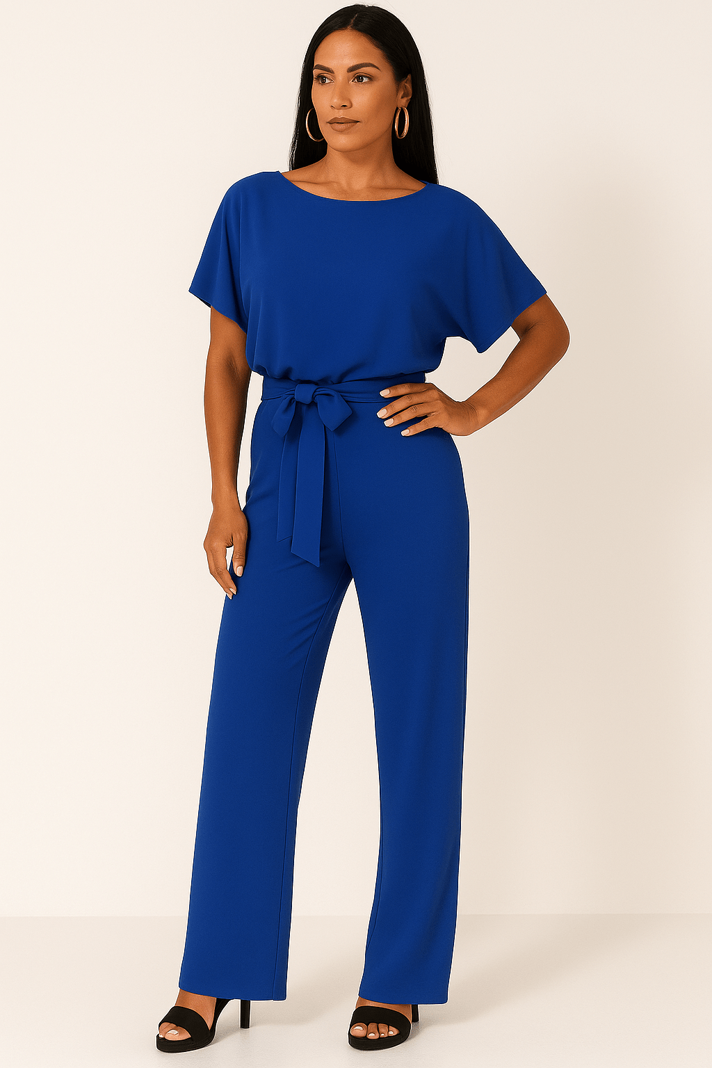 Tuta Elegante con Cintura | Design a Gamba Larga per Donna | Elva