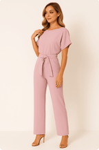 Tuta Elegante con Cintura | Design a Gamba Larga per Donna | Elva