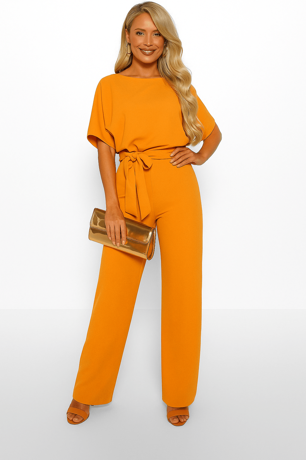 Tuta Elegante con Cintura | Design a Gamba Larga per Donna | Elva