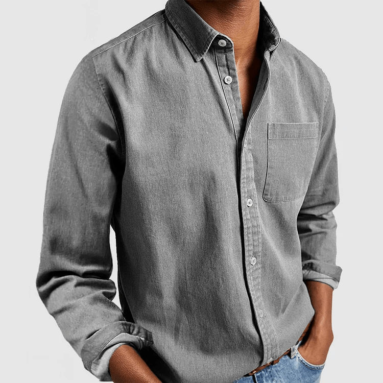 Camicia Classica a Maniche Lunghe da Uomo | Stile Versatile ed Elegante | Elias