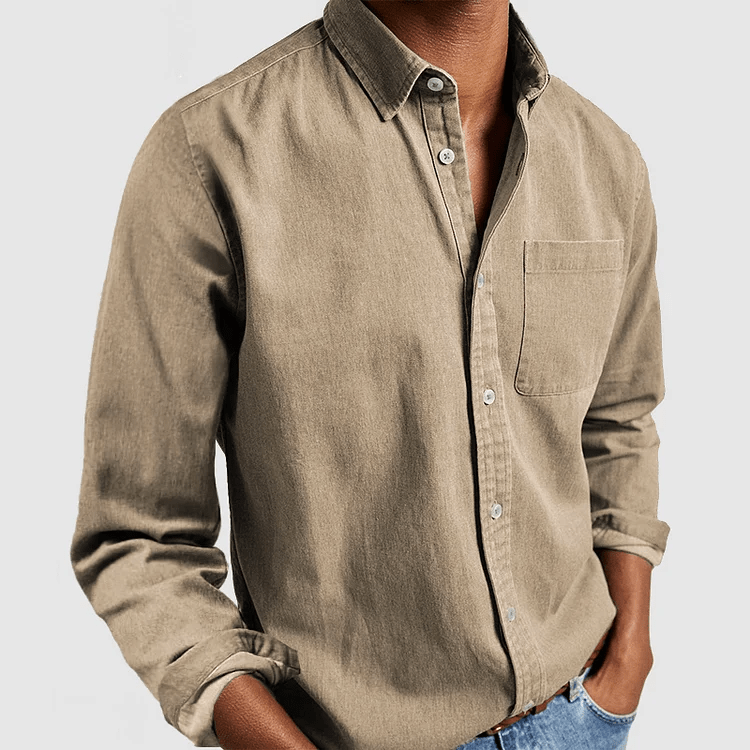 Camicia Classica a Maniche Lunghe da Uomo | Stile Versatile ed Elegante | Elias