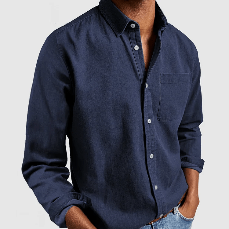 Camicia Classica a Maniche Lunghe da Uomo | Stile Versatile ed Elegante | Elias