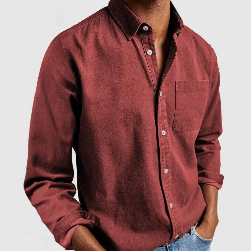 Camicia Classica a Maniche Lunghe da Uomo | Stile Versatile ed Elegante | Elias